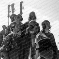 Tournage Othello, Safi 1950 Figurants.