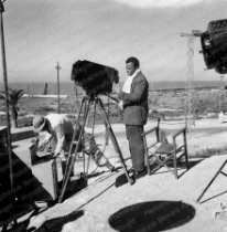 Tournage Othello, Safi 1950 Orson Welles à la caméra.