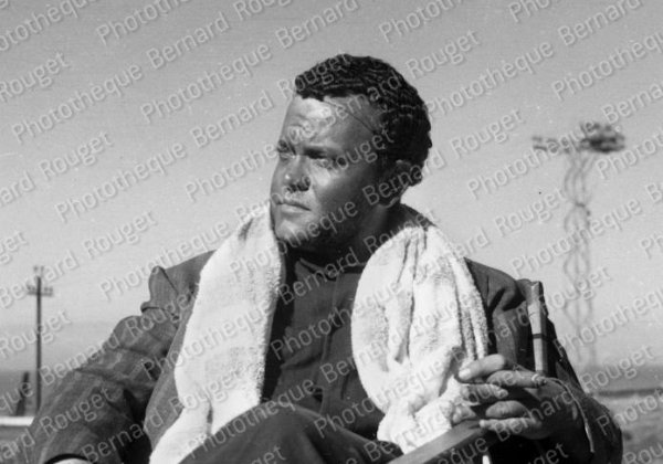 Orson Welles Pendant le tournage Othello 1950, à Safi.